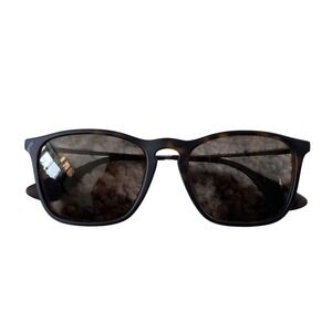 RAY-BAN RB4187 CHRIS 856/13 54mm 18 145 3n Havana Square Sunglasses Italy AS IS